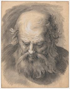 Study of the Head of a Bearded Man, 1595/1605. Creator: Abraham Bloemaert
