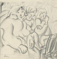 Study of three women, 1924-1928. Creator: Konstantin Bauer
