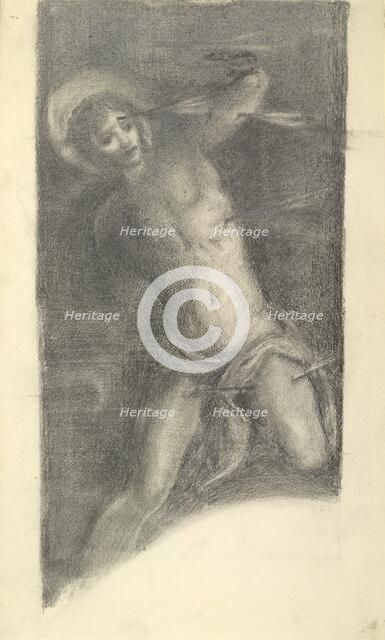 Study of Tintoretto's Saint Sebastian in the Scuola Grande di San Rocco, 1859 or 1862. Artist: Sir Edward Coley Burne-Jones.