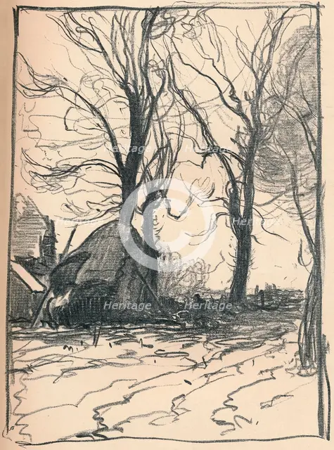'Study of Trees, Sompting, Sussex', c19th century. Artist: Frank Mura.