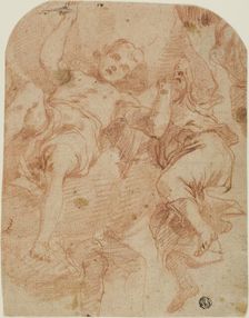 Study of Two Angels, 1661/1666. Creator: Mattia Preti