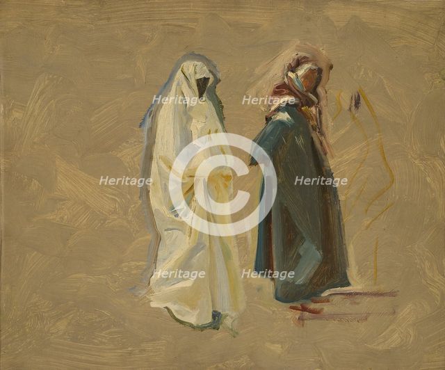 Study of Two Bedouins, 1905/6. Creator: John Singer Sargent.
