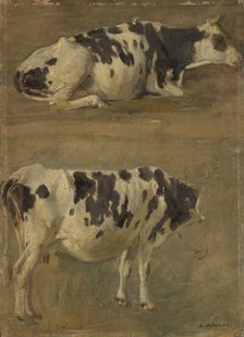 Study of two Cows, Undated. Creator: Anders Monsen Askevold