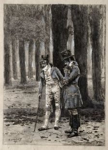 Study of Two Figures. Creator: Paul Rajon (French, 1842/43-1888)