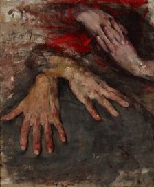 Study of Two Pairs of Hands, between 1886-1890. Creator: Olga Boznanska
