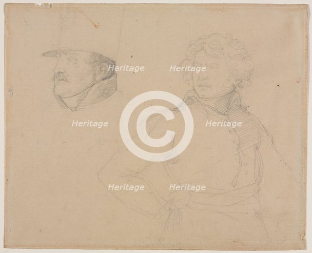 Study of Two Soldiers, 1818-1819. Creator: Théodore Géricault (French, 1791-1824).