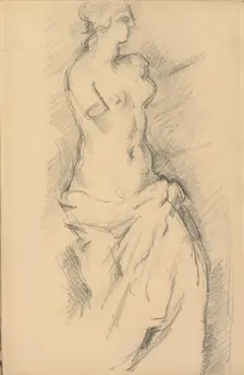 Study of "Venus de Milo", 1881/1884. Creator: Paul Cezanne