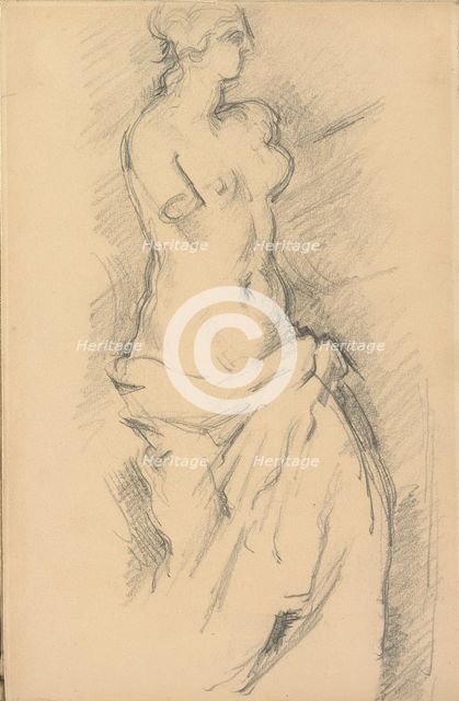 Study of "Venus de Milo", 1881/1884. Creator: Paul Cezanne.