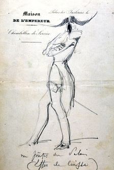 Study, La maison de l'empereur c1823-1870. Artist: Prosper Merimee
