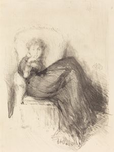 Study: Maude Seated, 1878. Creator: James Abbott McNeill Whistler