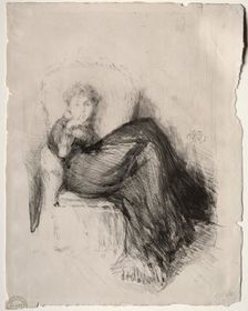 Study - Maude Seated, 1878. Creator: James McNeill Whistler (American, 1834-1903)