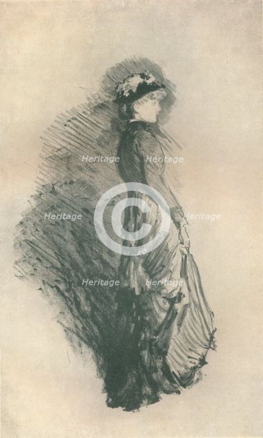 'Study: Standing Figure', 1878, (1904). Artist: James Abbott McNeill Whistler.