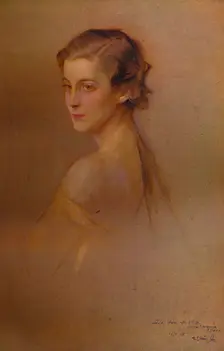 Study Portrait of HRH the Duchess of Kent 1934 (1935). Artists: Fulop Laszlo, Philip A de Laszlo