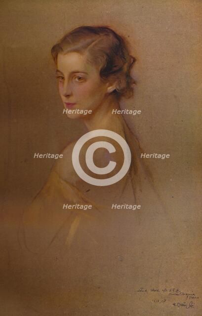 'Study Portrait of HRH the Duchess of Kent', 1934 (1935). Artists: Fulop Laszlo, Philip A de Laszlo.