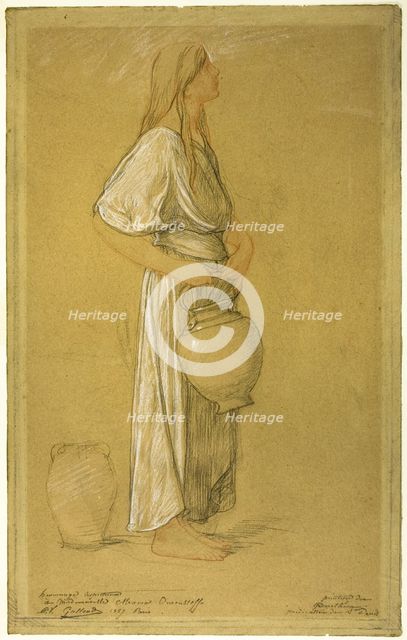 Study: Woman with a Jar, 1887. Creator: Pierre Victor Galland.