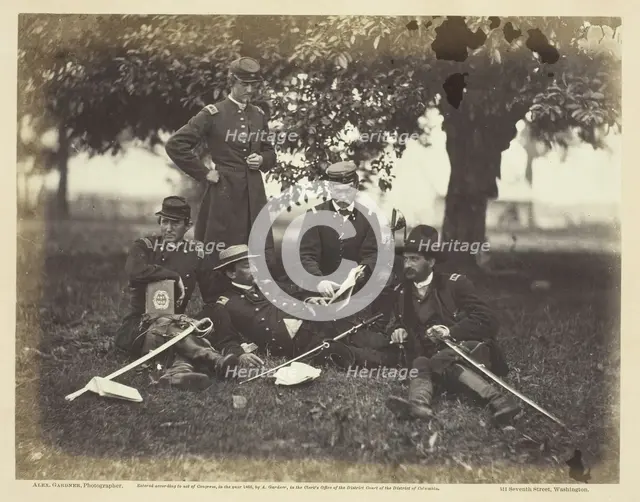Studying the Art of War, June 1863. Creator: Alexander Gardner.