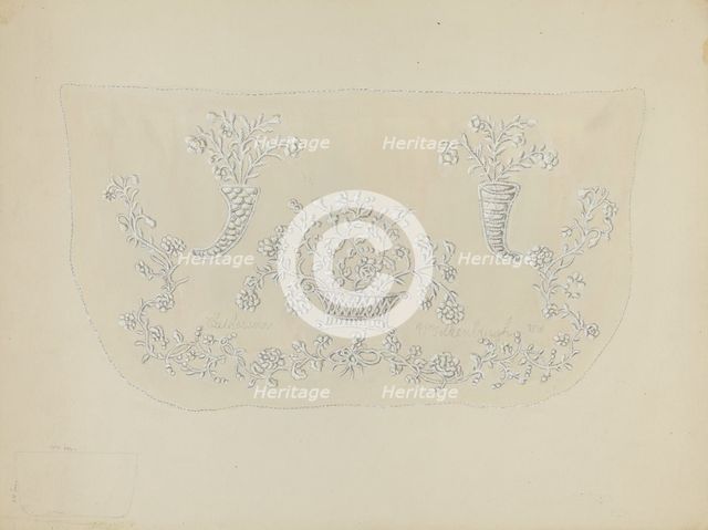 Stuffed Bureau Cover, c. 1936. Creator: Irene Schaefer.