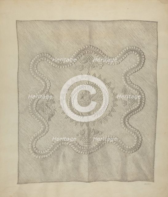 Stuffed Quilt, c. 1939. Creator: Sylvia DeZon.