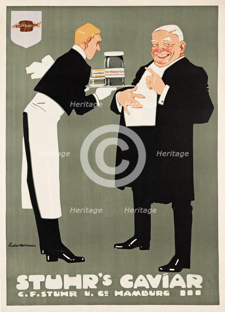Stuhr's Caviar, 1909. Creator: Ludwig Hohlwein.