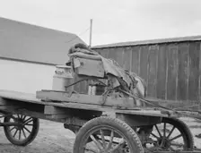 Stump farmer's wagon, Bonners Ferry, Idaho, 1939. Creator: Dorothea Lange