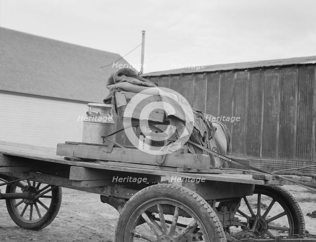 Stump farmer's wagon, Bonners Ferry, Idaho, 1939. Creator: Dorothea Lange.