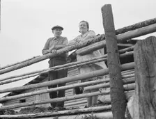 Stump rancher and wife, Priest River Penninsula, Bonner County, Idaho, 1939. Creator: Dorothea Lange