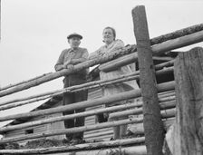 Stump rancher and wife, Priest River Penninsula, Bonner County, Idaho, 1939. Creator: Dorothea Lange