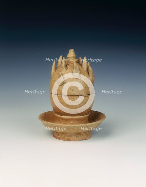 Stupa-shaped incense burner, Early Tang dynasty, China, 618-684 AD. Creator: Unknown.