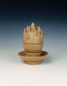 Stupa-shaped incense burner, Early Tang dynasty, China, 618-684 AD. Creator: Unknown