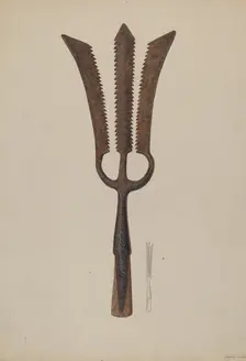 Sturgeon Spear, c. 1938. Creator: Samuel Faigin
