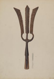 Sturgeon Spear, c. 1938. Creator: Samuel Faigin