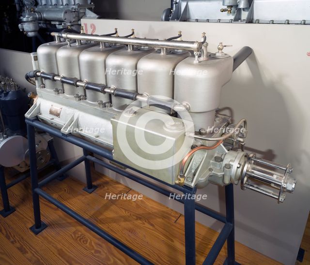 Sturtevant D-6 In-line Engine, In-line 6 Engine, 1912. Creator: Sturtevant Manufacturing Co.
