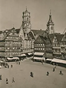 Stuttgart. Maltplatz - Stiftskirche 1931. Artist: Kurt Hielscher