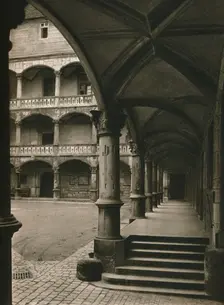 Stuttgart. In the yard of the old castle 1931. Artist: Kurt Hielscher