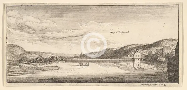 Stuttgart: The Lake, 1663-65. Creator: Wenceslaus Hollar.