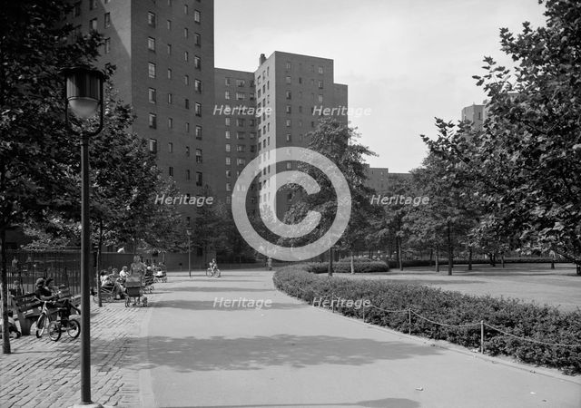 Stuyvesant Town, 14th St., New York City, 1951. Creator: Gottscho-Schleisner, Inc.