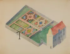 Stuyvesant's Great House, c. 1936. Creator: George Stonehill