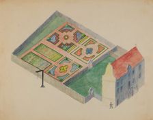 Stuyvesant's Great House, c. 1936. Creator: George Stonehill