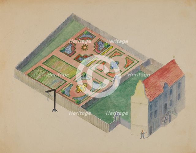 Stuyvesant's Great House, c. 1936. Creator: George Stonehill.