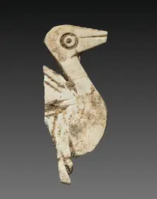 Stylized Bird: Decorative Inlay for a Box, c. 2000 BC. Creator: Unknown