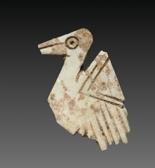 Stylized Bird: Decorative Inlay for a Box, c. 2000 BC. Creator: Unknown