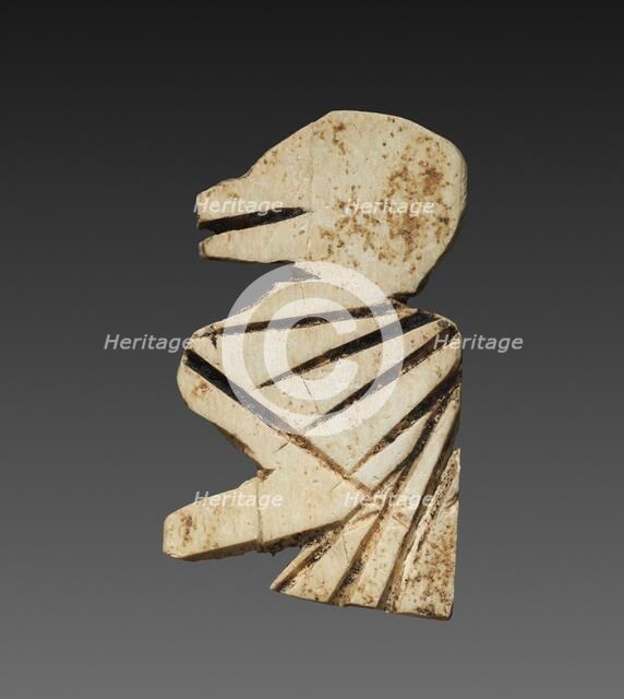 Stylized Bird: Decorative Inlay for a Box, c. 2000 BC. Creator: Unknown.