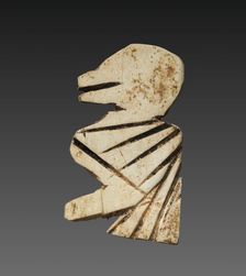 Stylized Bird: Decorative Inlay for a Box, c. 2000 BC. Creator: Unknown