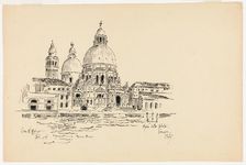 Sta. Maria della Salute, Venice, Italy, Travel Sketch, 1891. Creator: George Washington Maher