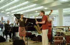 Stacey Kent, Royal Festival Hall Foyer, London, 3 June 2005. Creator: Brian O'Connor