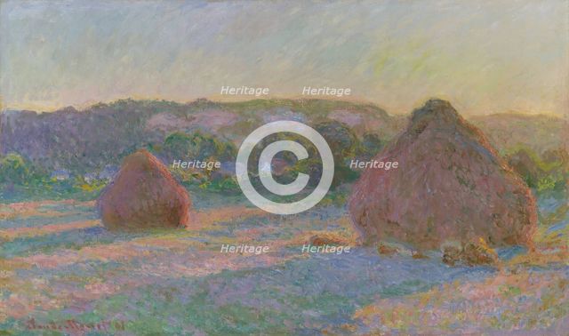 Stacks of Wheat (End of Summer), 1890/91. Creator: Claude Monet.