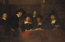 Staalmeesters. After Rembrandt, from 1876 until 1877. Creator: Ernst Josephson
