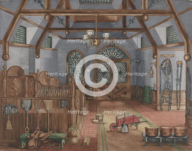 Stable, 1935/1942. Creator: Perkins Harnly.