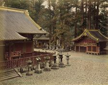 Stable at Nikko, 1865. Creator: Unknown