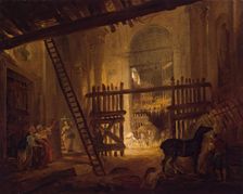 Stable in Ruins of the Villa Giulia, 1760. Creator: Hubert Robert